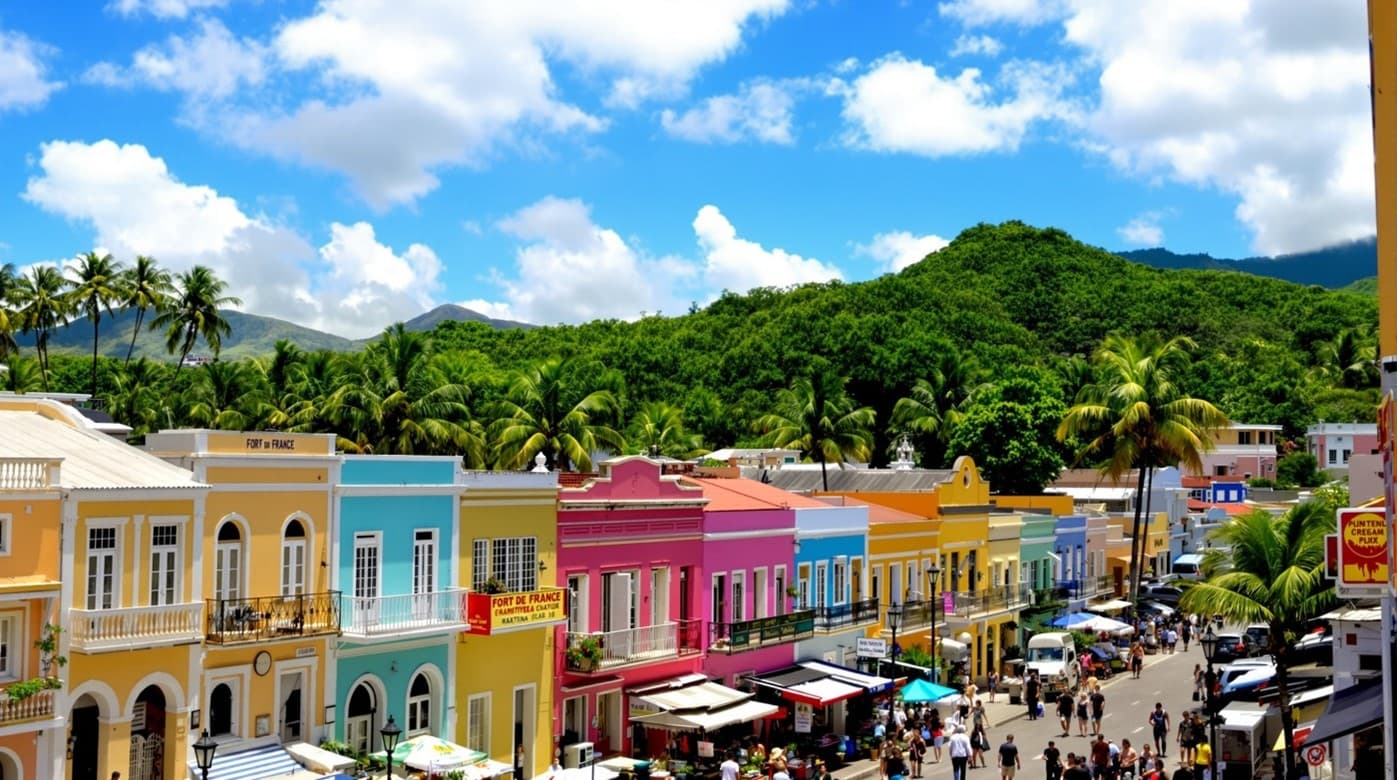 Ville créole en Martinique